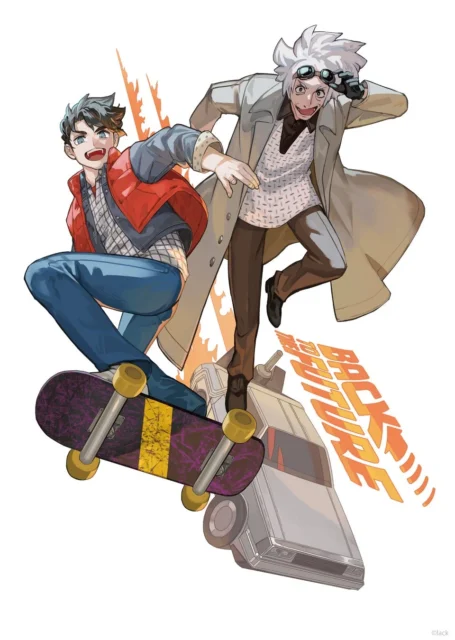 lackさんによる『バック・トゥ・ザ・フューチャー』記念イラスト