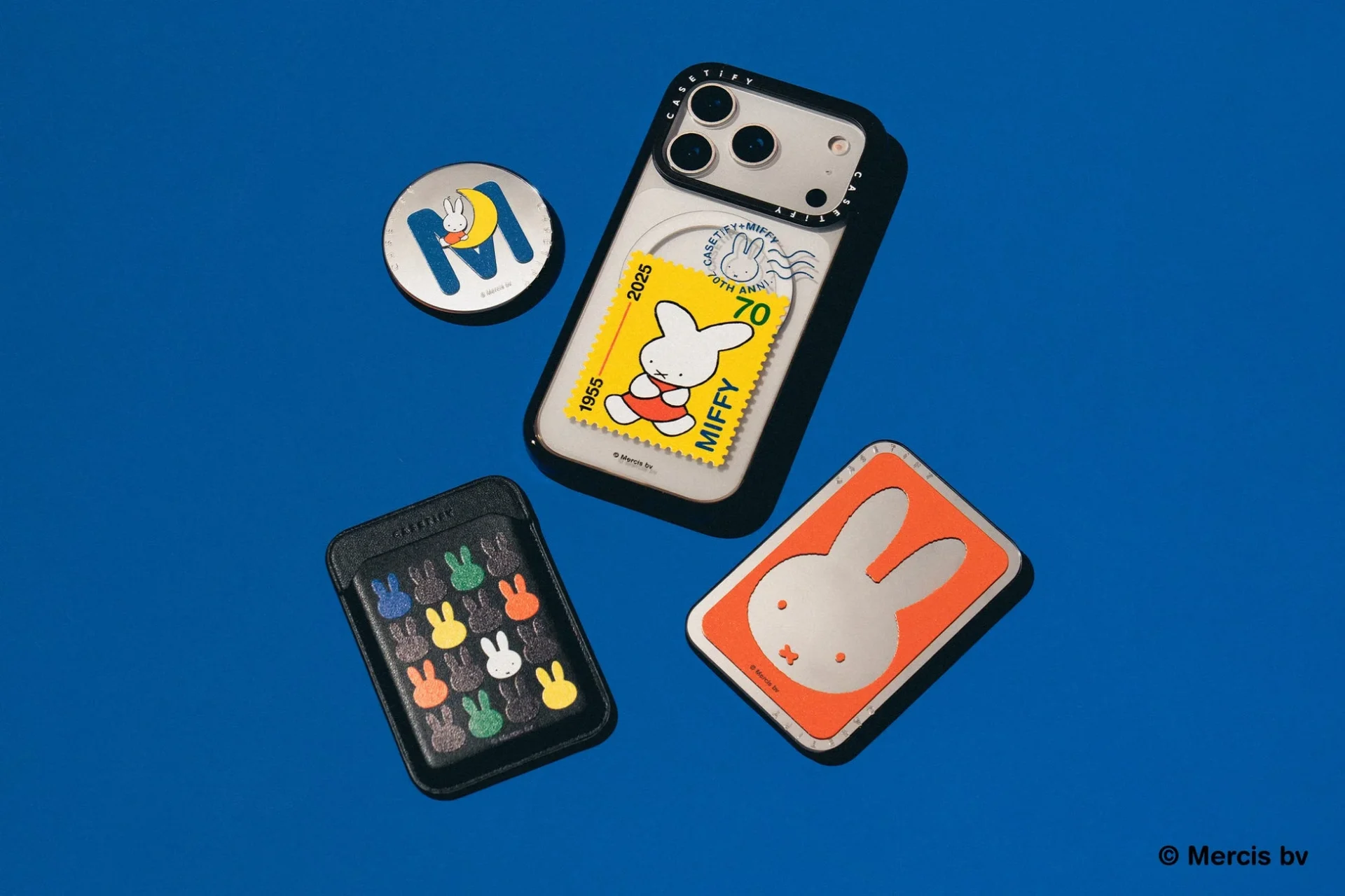 ミッフィー70周年記念切手デザインのスマホケースとMagSafeアクセサリー