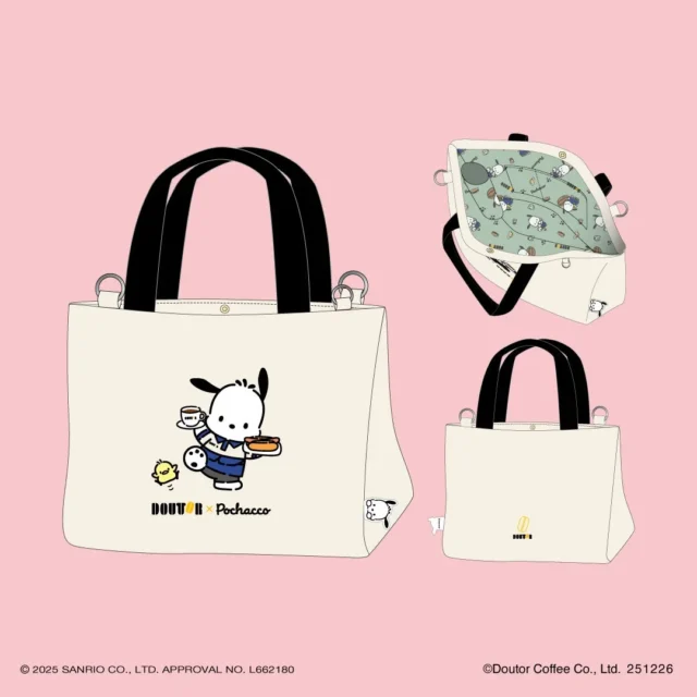 ポチャッコのさがら刺繍入りオリジナルトートバッグ