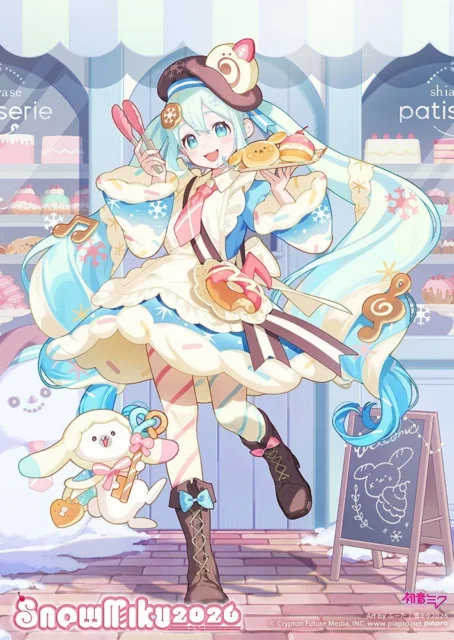 ぶーた氏が描いた「SNOW MIKU 2026」メインビジュアル