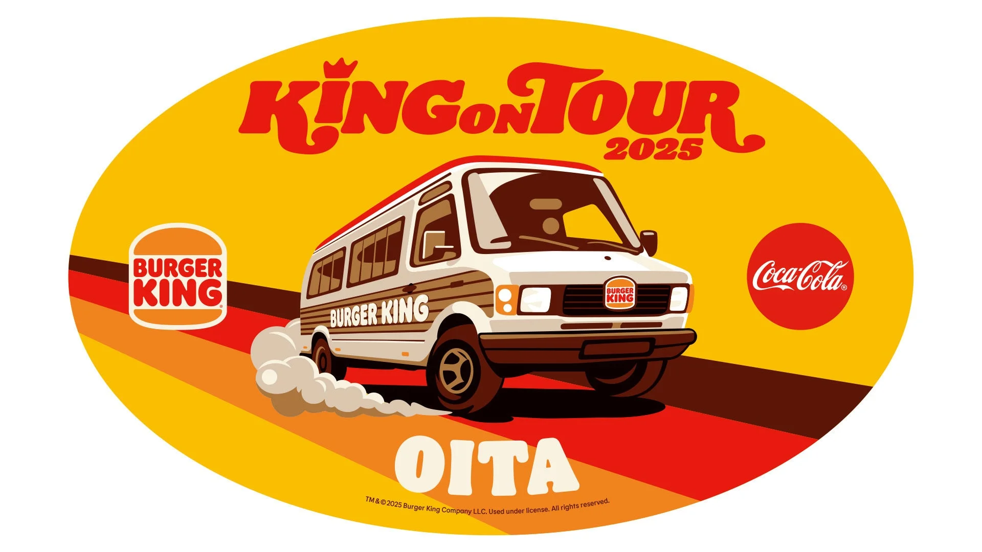 バーガーキング KING ON TOUR限定 大分地名入りステッカー