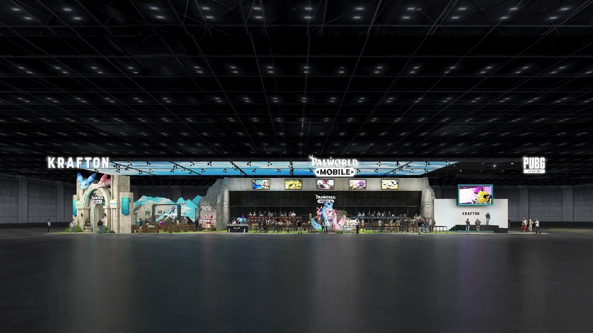 G-STAR2025に出展されるKRAFTONブースの全体イメージ