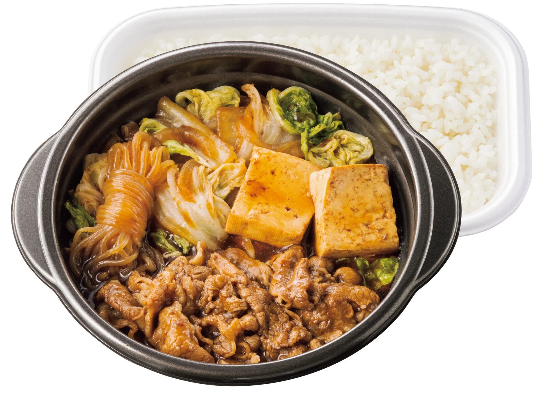 ほっともっと『牛すき焼き弁当』ごはん別盛りの商品写真