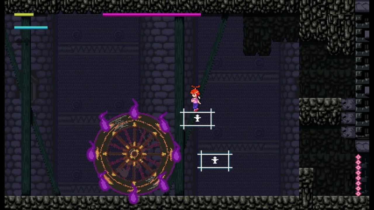 「式壁」で足場を作成するゲームプレイ画面