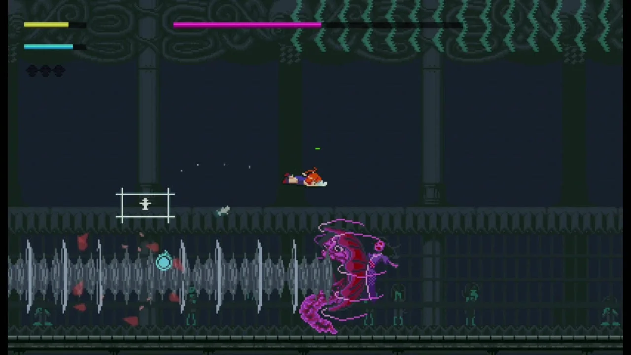 ボス戦のような迫力あるゲームプレイ画面