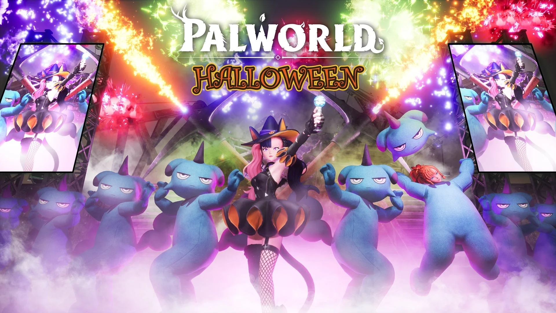 パルワールド ハロウィンアップデートのメインビジュアル