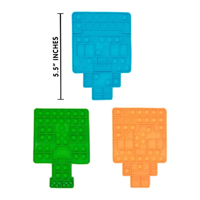 マインクラフト クリーパー型プッシュポップバブルのラインナップ
