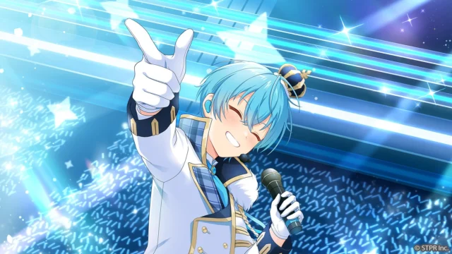 ライブステージで歌うころんのキャラクターイラスト