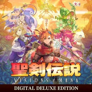 聖剣伝説 VISIONS of MANA Digital Deluxe Editionのゲームタイトルアート。