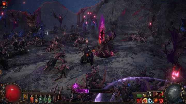 Path of Exile Keepers of the Flameの戦闘シーン