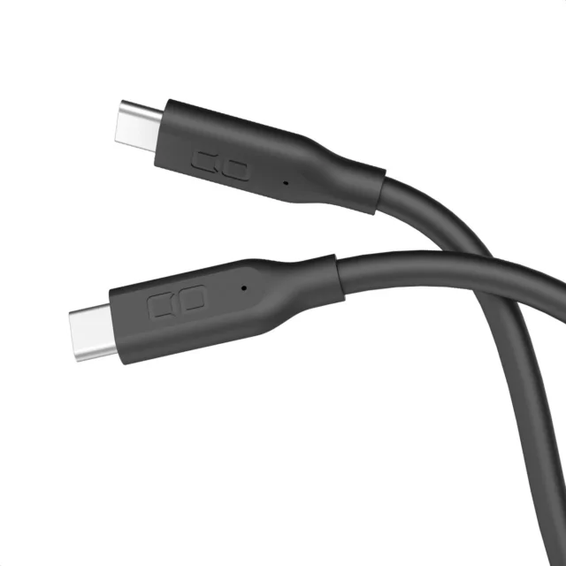 CIO 240W対応シリコンケーブルのUSB-C端子部分