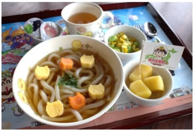 桃鉄コラボ限定メニュー「お子様うどん」