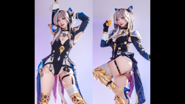 盗賊猫のセクシーさ全開！　兎団子、『崩壊：スターレイル』サフェルの露出度高いコスプレを披露
