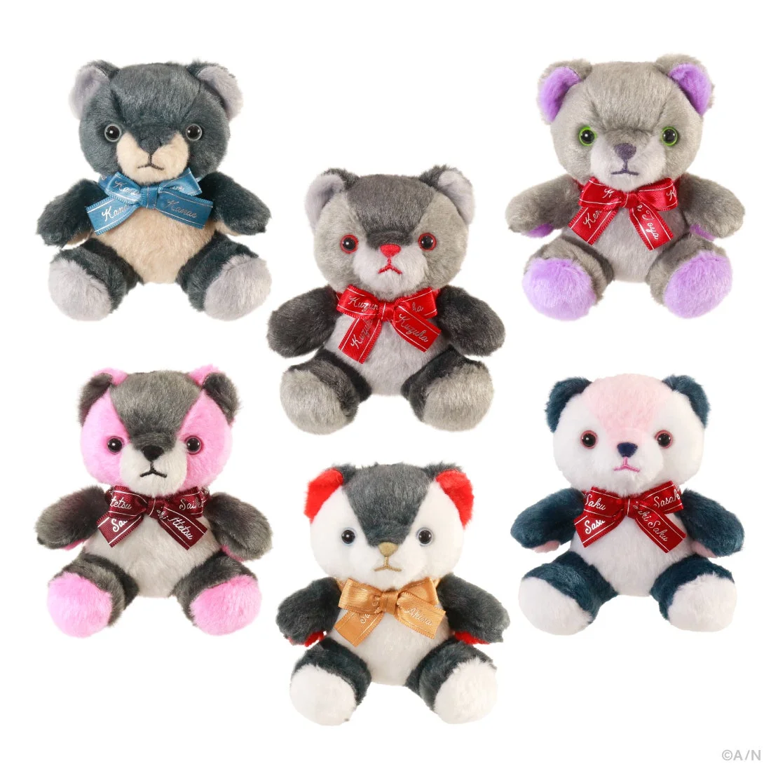 「NIJIベアキーホルダー Vol.2」商品写真2 (叶、葛葉、剣持、佐伯、三枝、笹木)