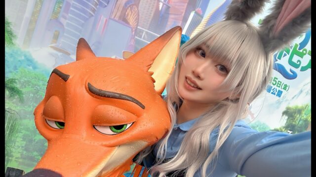 ずるくてかわいい! 真宵けう、『ズートピア2』ジュディとニックのコスプレで池ハロ2025を完全制覇!