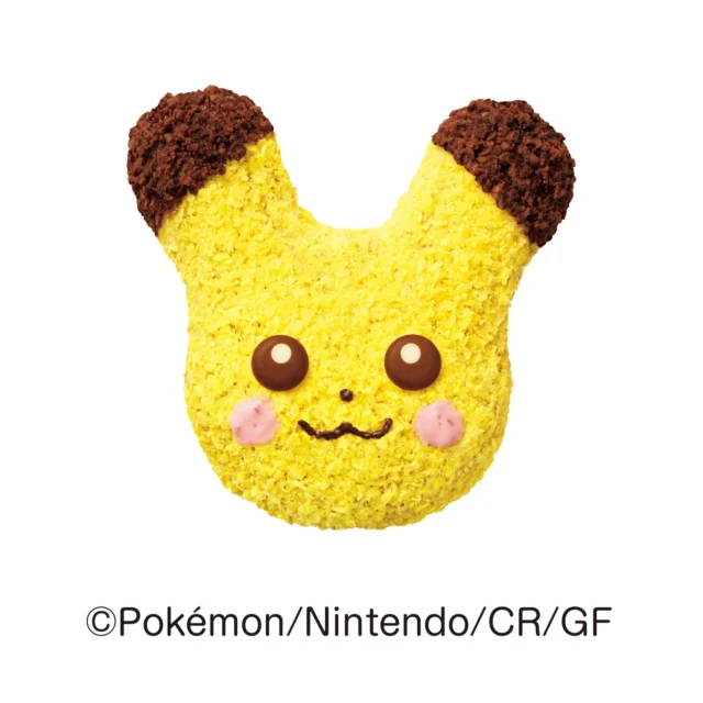 もふもふとした見た目のピカチュウ ドーナツ