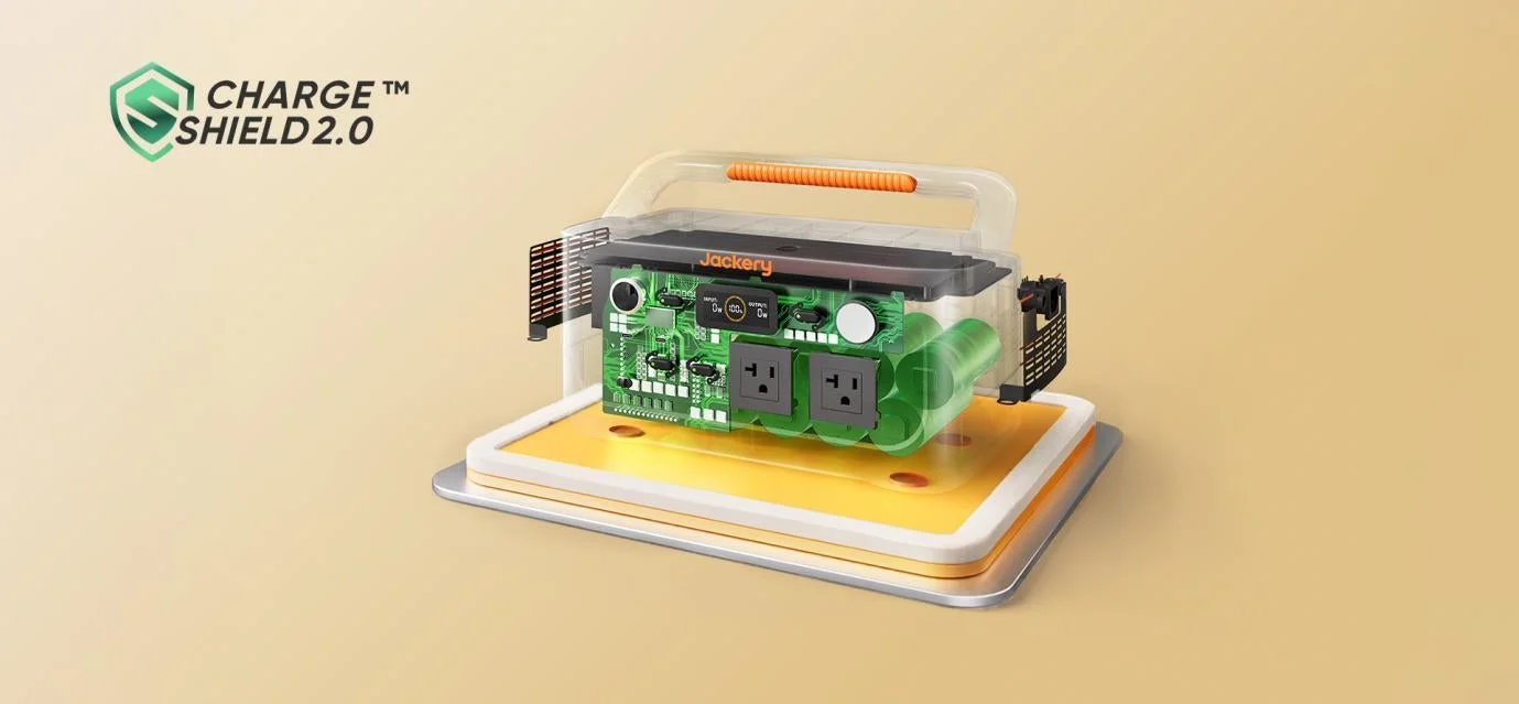 Jackery ChargeShieldテクノロジー2.0の内部構造イメージ