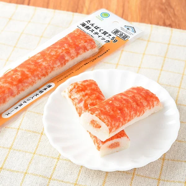 ファミリーマートの「たんぱく質7.5g海鮮スティック 博多明太入りマヨネーズ」