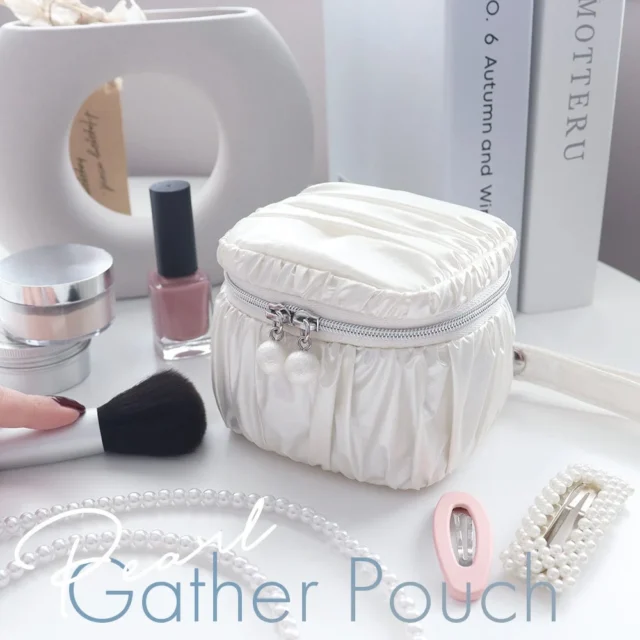 光沢がかわいいスクエアポーチ『MOT-GPOUCH01』