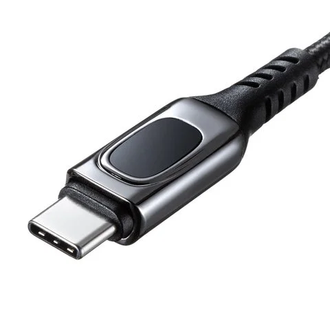 堅牢なデザインのUSB Type-Cコネクタ先端部