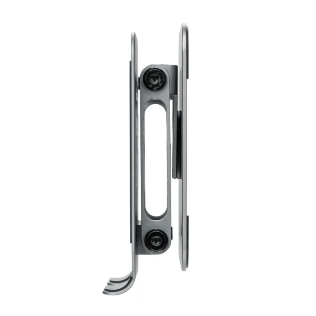 コンパクトに折りたたんだタブレットスタンドの側面