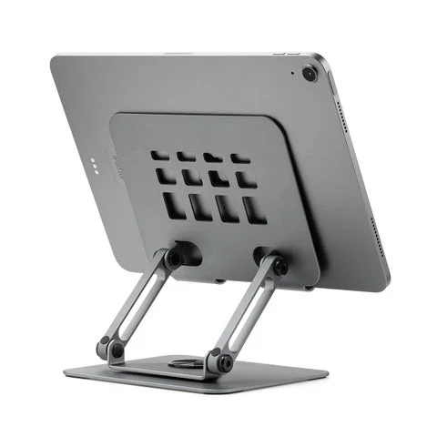 タブレットを設置した状態のスタンド背面