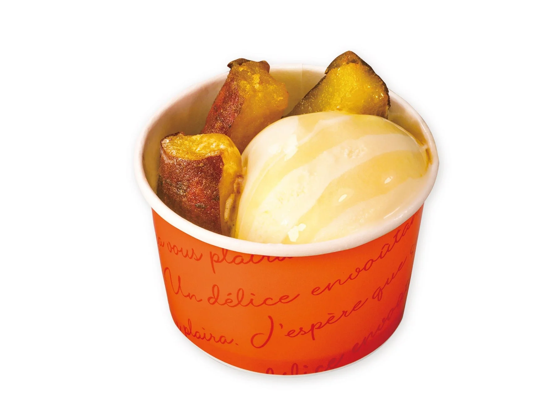 くら寿司の新作スイーツ「蜜芋ハニーアイス」