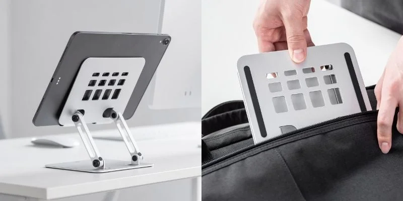 作業も視聴も、あなたの角度にフィット！　アルミ製タブレットスタンド『200-STN093S』が10月29日に発売