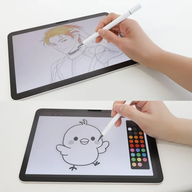 OWL-TPSE14でタブレットにイラストを描く様子