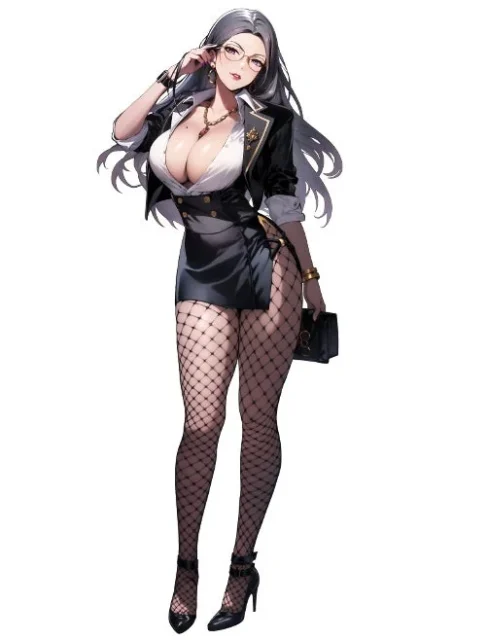 美人プロデューサー大內田彩香のキャラクターイラスト