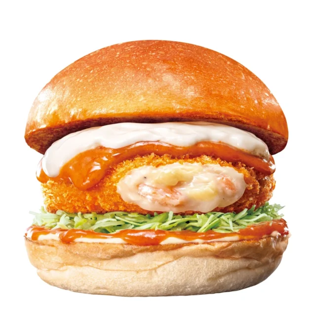 ロッテリアの海老ビスク えびグラタンバーガー