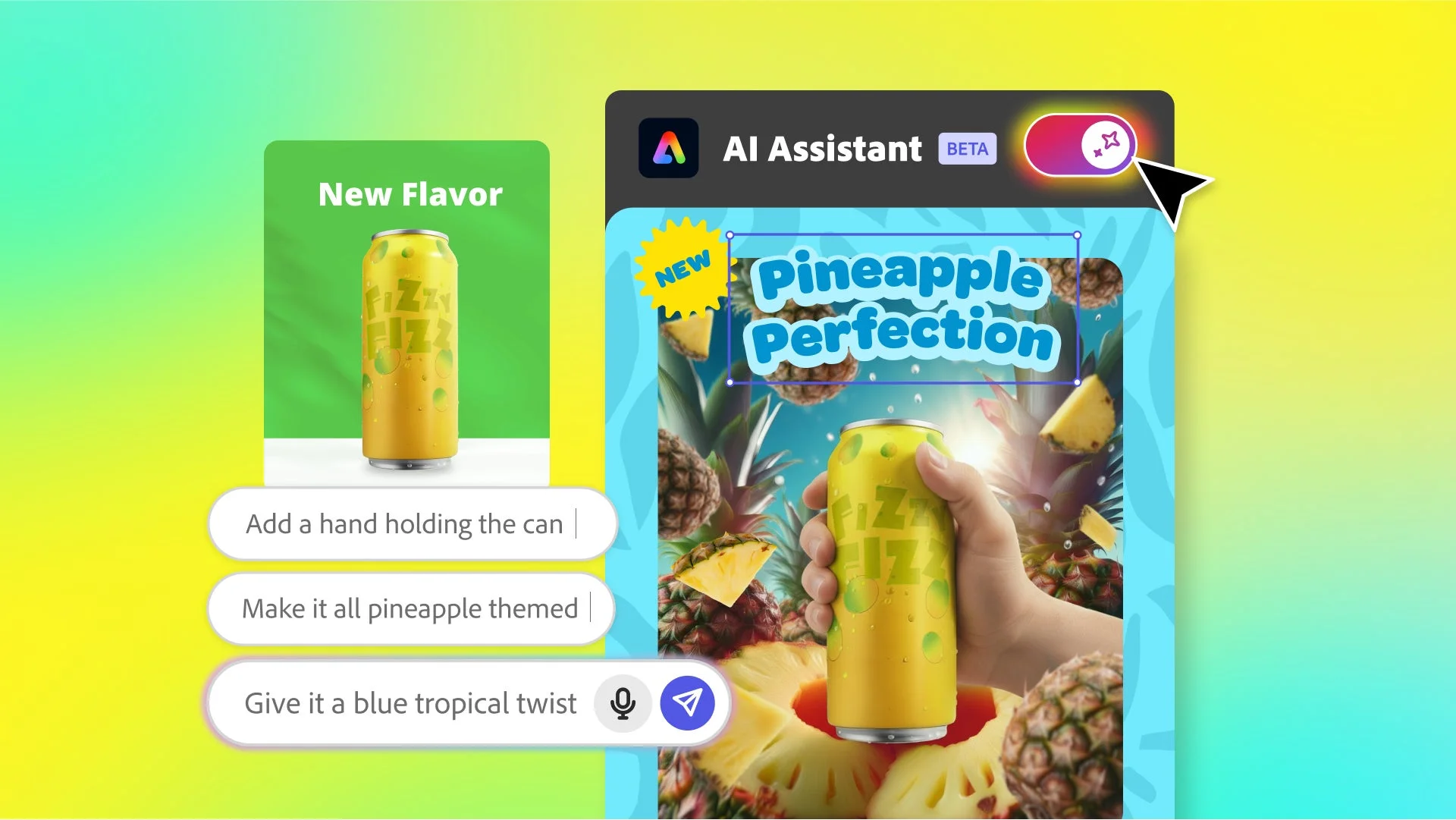 Adobe Expressに新しいAIアシスタント機能が登場！　10月28日より提供開始