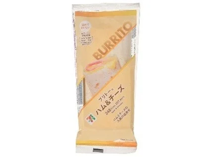 セブンイレブン「ブリトー ハム&チーズ」パッケージ