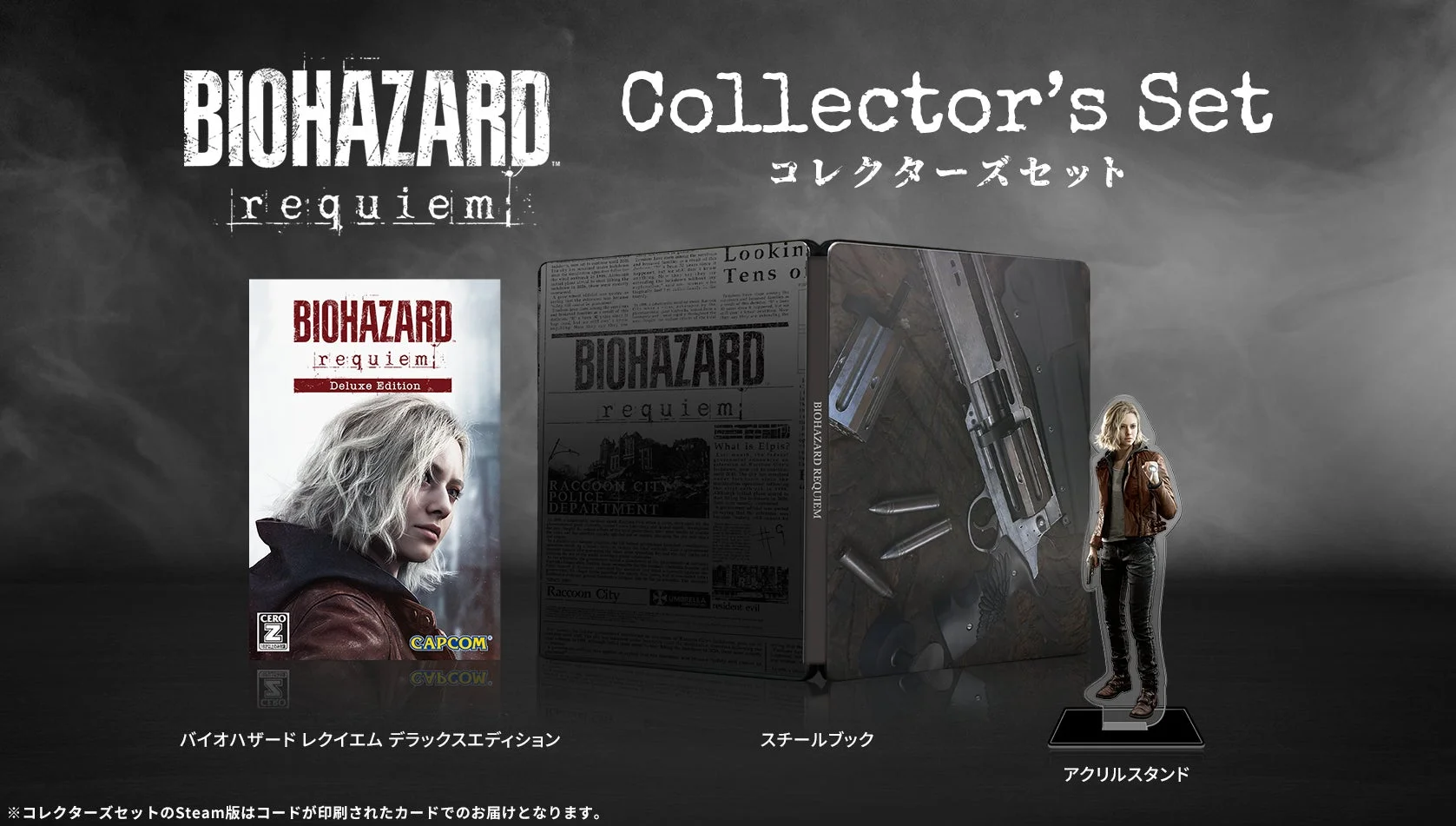 『バイオハザード レクイエム コレクターズセット』Steam版の内容