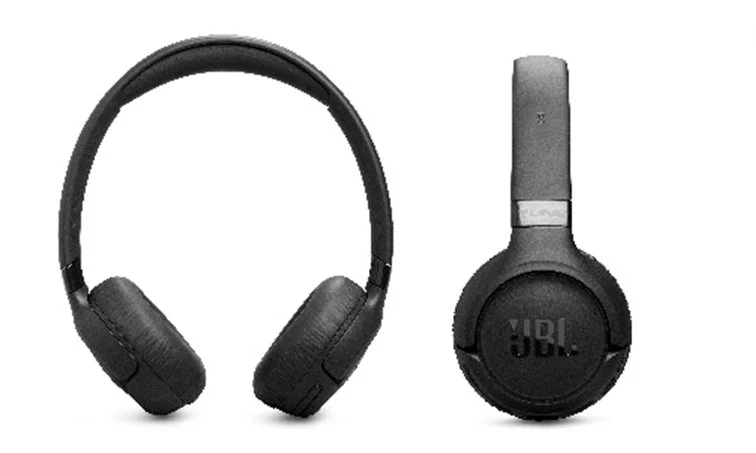 JBL Tune 680NCブラックの展開時と折りたたみ時の外観