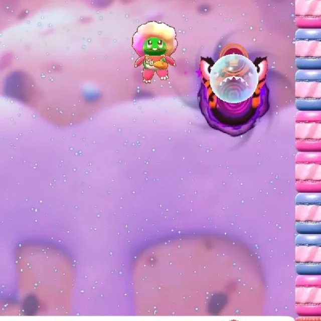 空中を自由に移動できる新スキル「バルーンヘアー」のゲーム画面