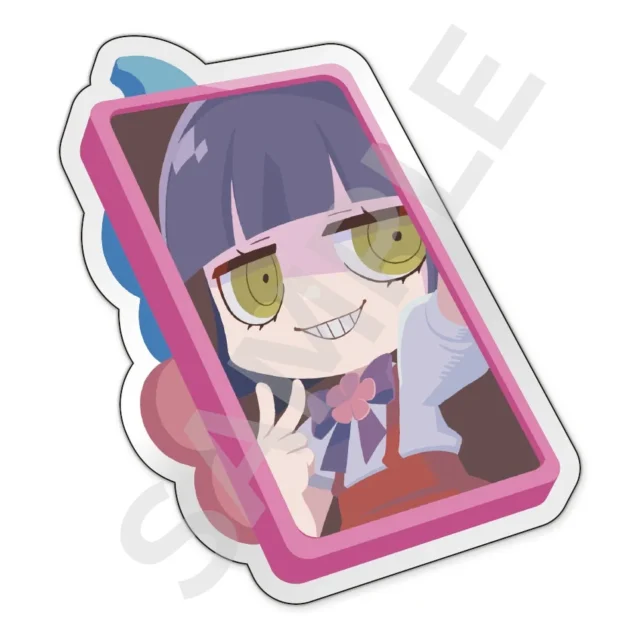 ヤマダデンキ限定特典の『オバケイドロ２』バッジ風ステッカー（花子さん）