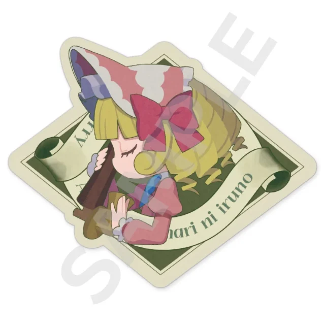 ヨドバシカメラ限定特典の『オバケイドロ２』バッジ風ステッカー（メリーさん）