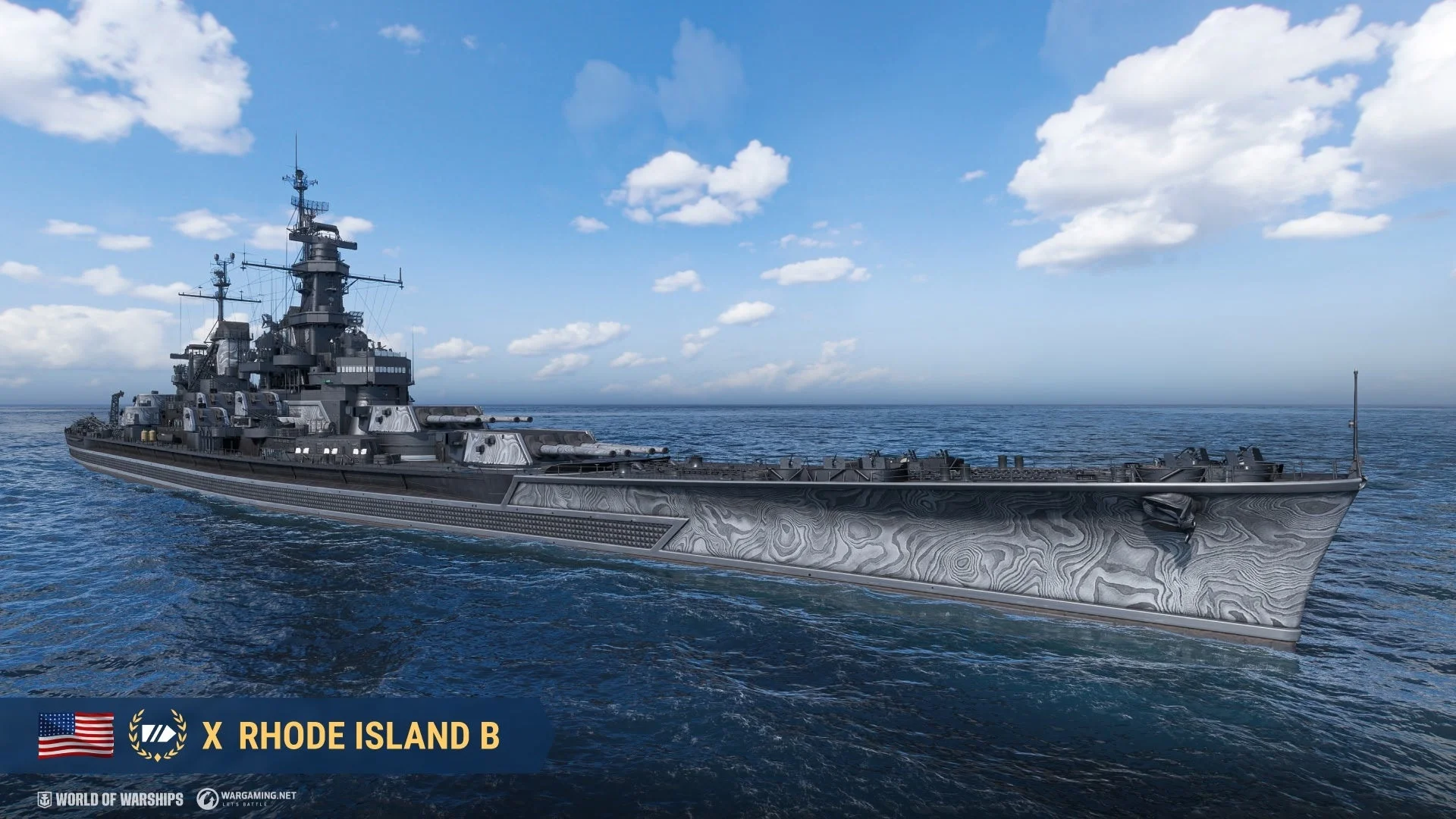 『World of Warships』ブラック版戦艦 Rhode Island B