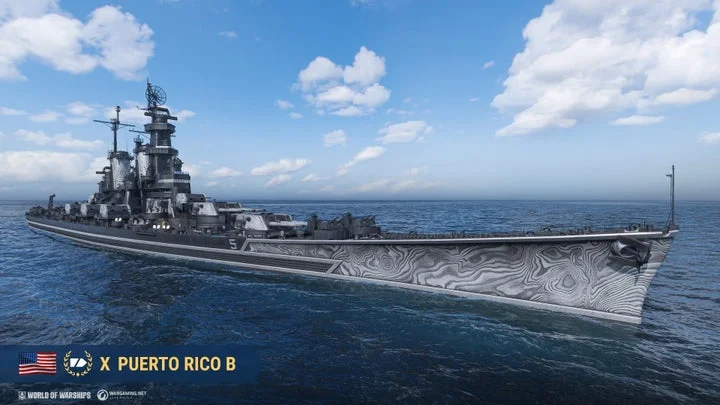 『World of Warships』ブラック版巡洋艦 Puerto Rico B