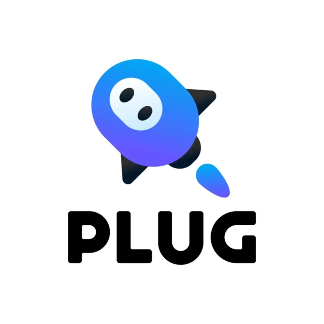 ショッピングアシストアプリ『PLUG』のロゴマーク。