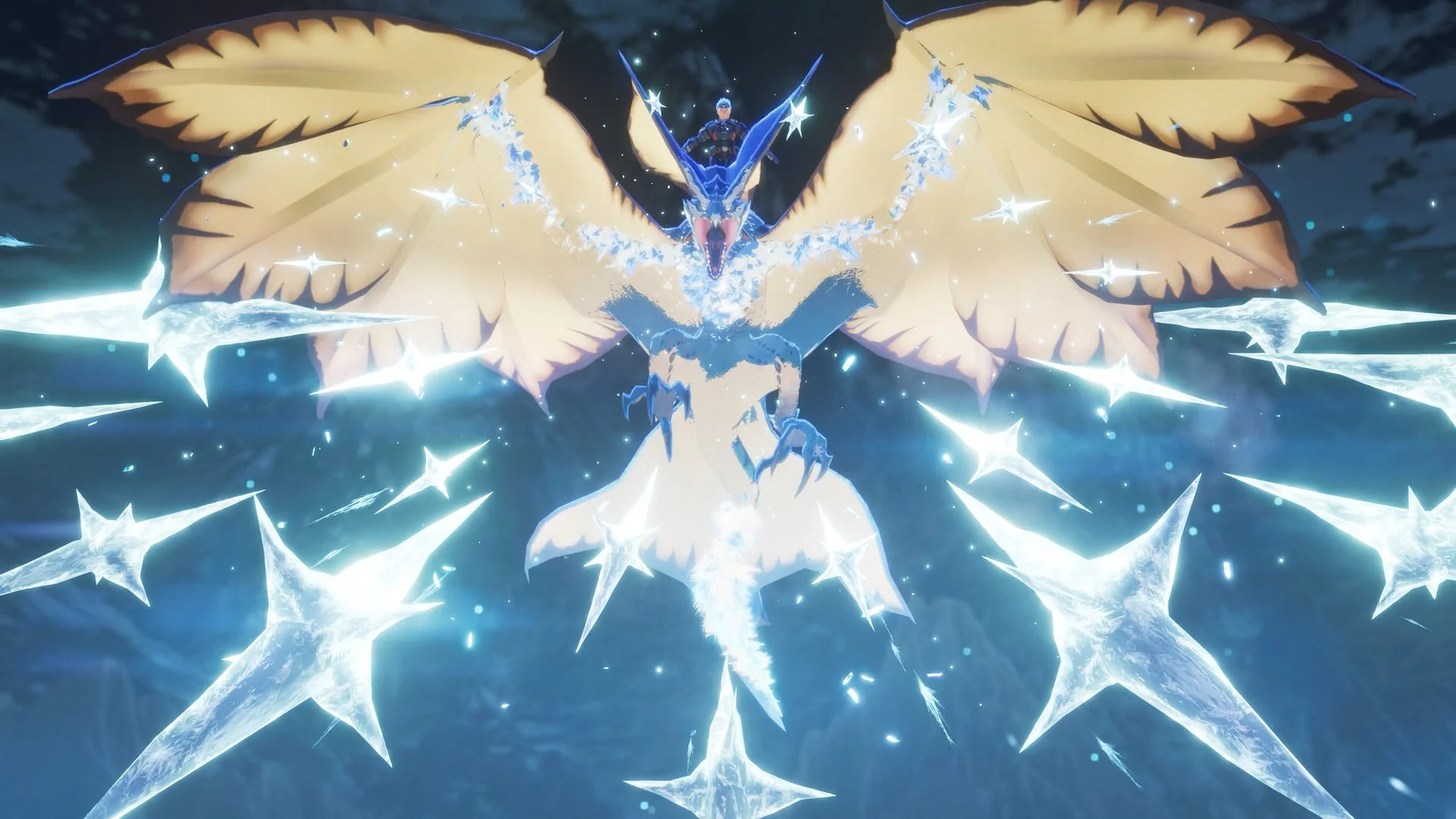 オトモン「レギン」(レイギエナ)の戦闘シーン