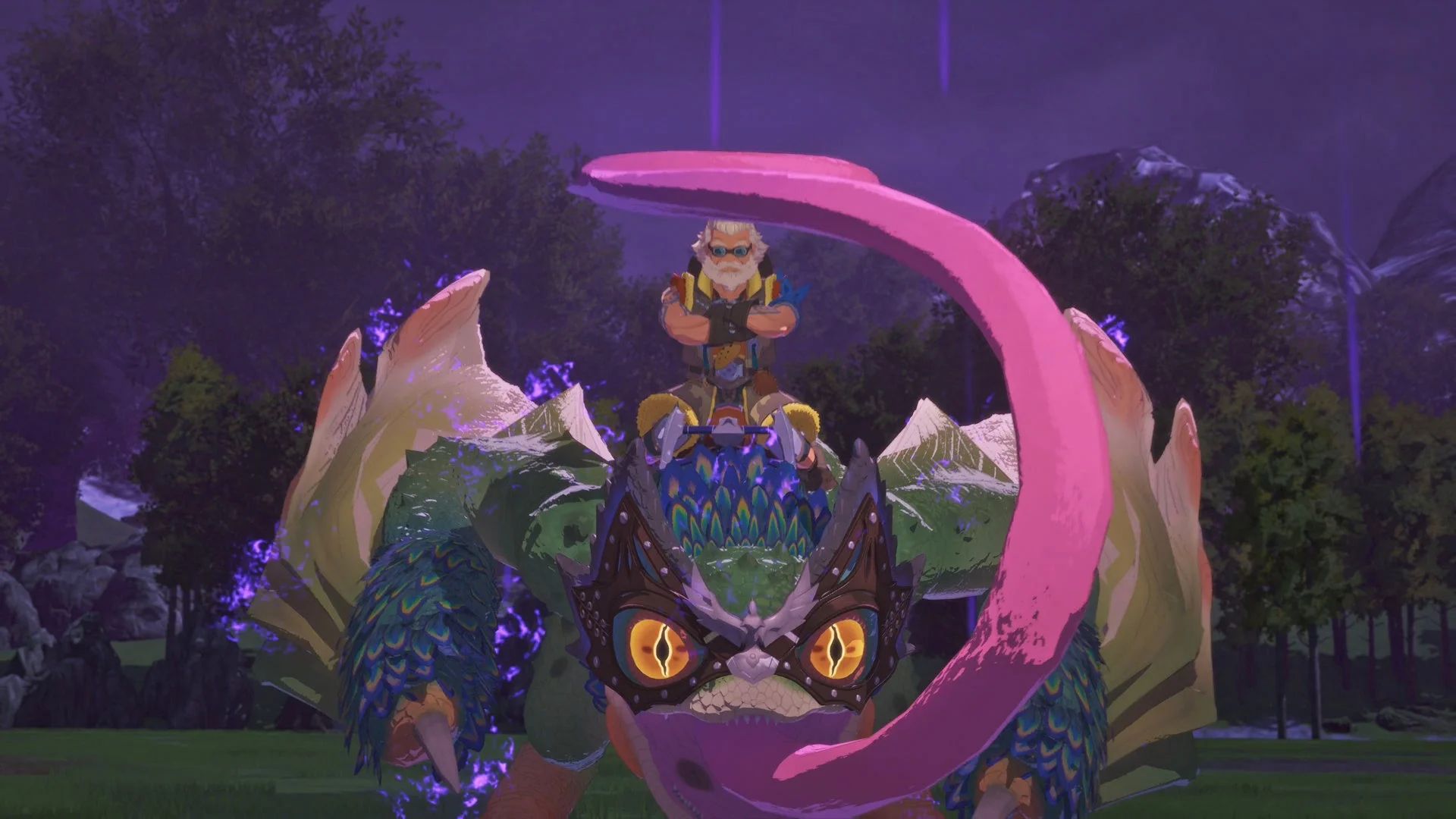 オトモン「チロ」(プケプケ)の戦闘シーン