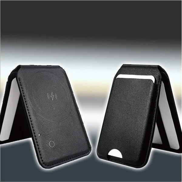 ウォレット型スマホスタンド忘れ物防止タグ