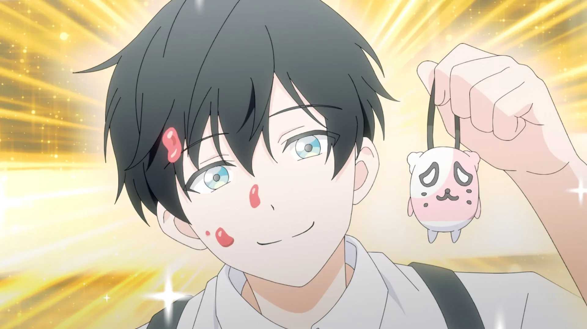 運命の相手らしき男性キャラクターのアニメ場面