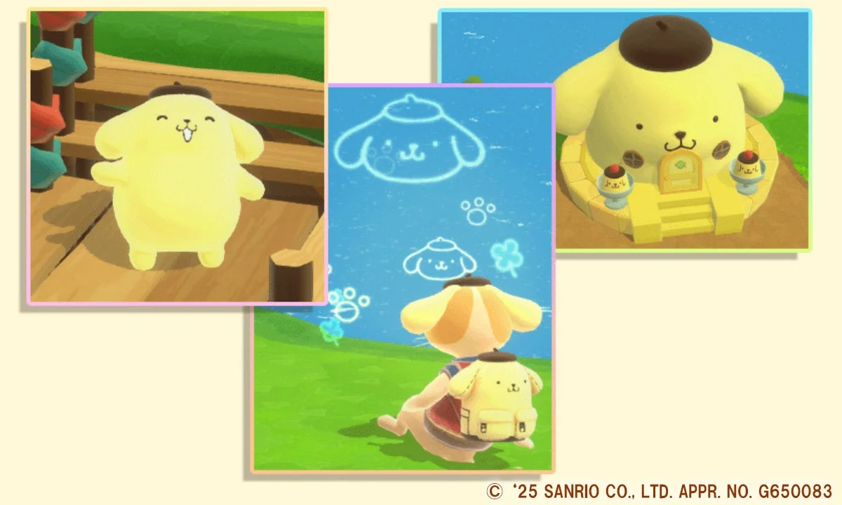 ゲーム内で登場するポムポムプリンとポムポムプリンハウス