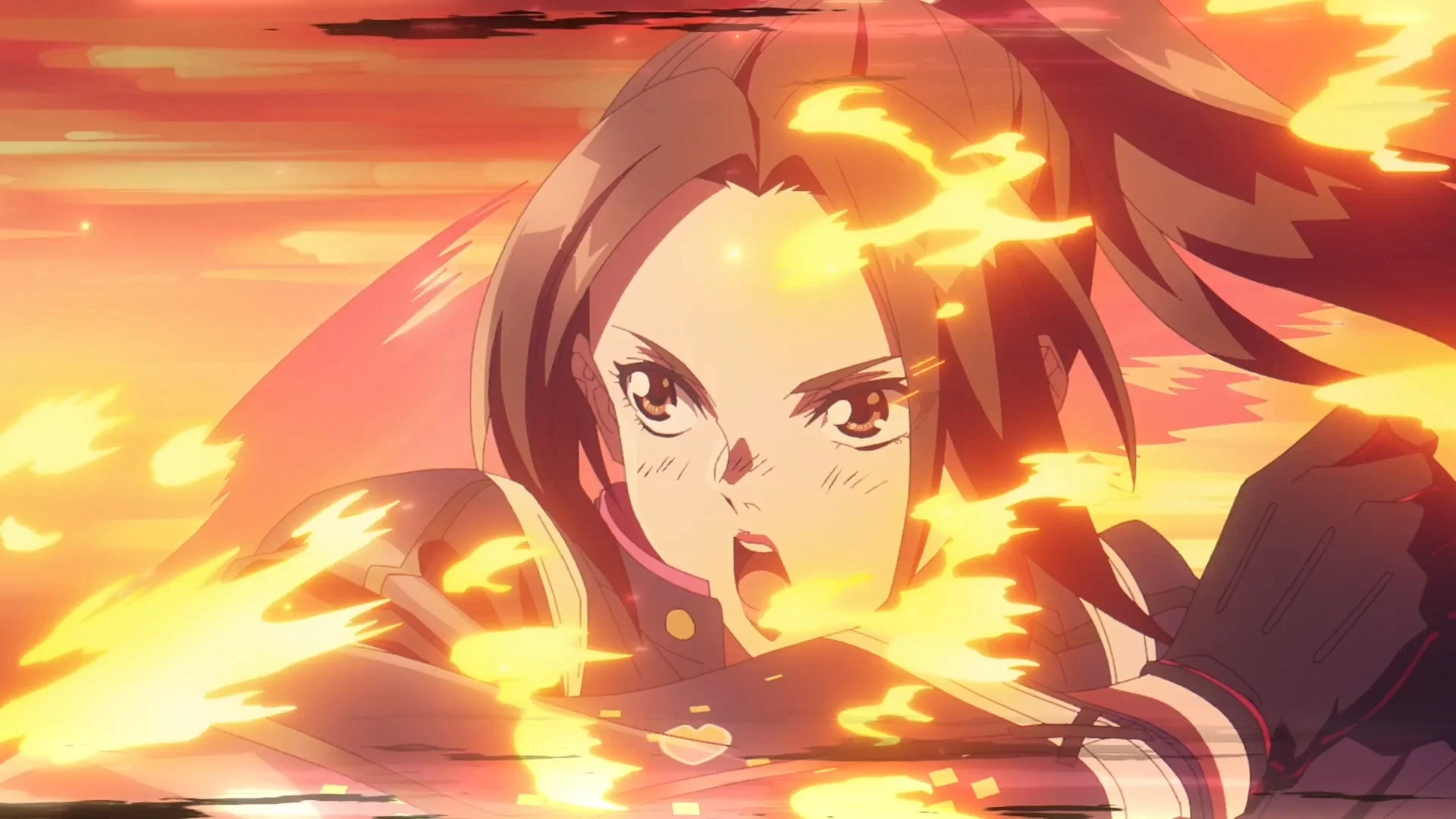 大張アニメーショントレーラーに登場する不知火舞のカット