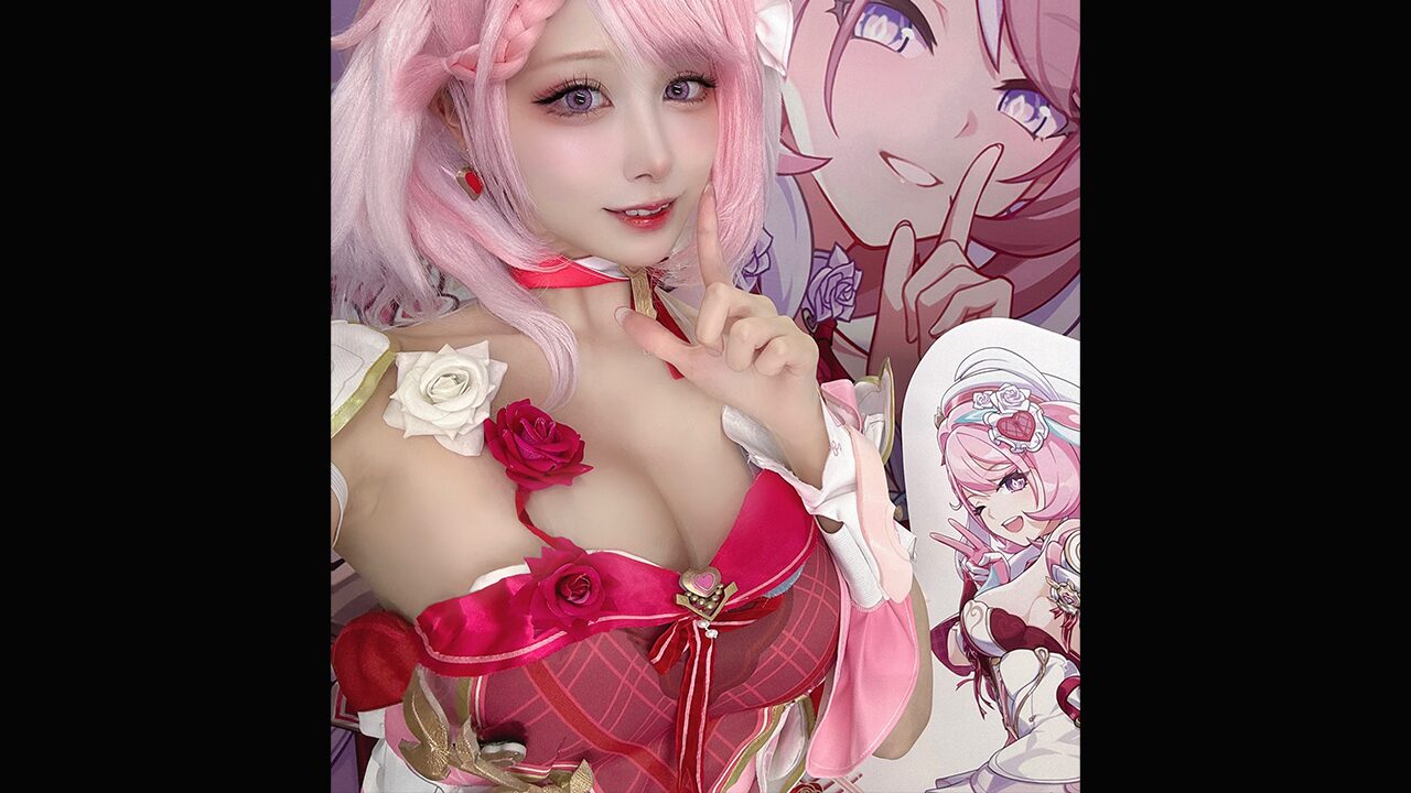 薔薇の妖精が現実に！ ねね、『崩壊3rd』エリシアのコスプレで