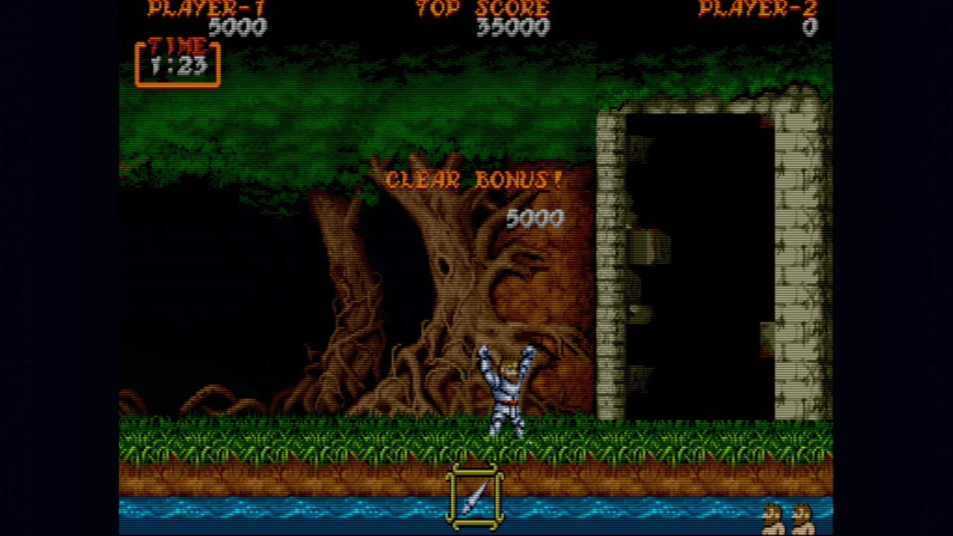 クラシックゲーム『Ghosts 'n Goblins』のゲームプレイ画面