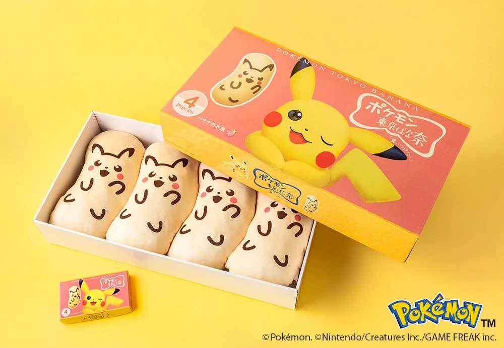 ピカチュウ東京ばな奈クッション4個入りセット